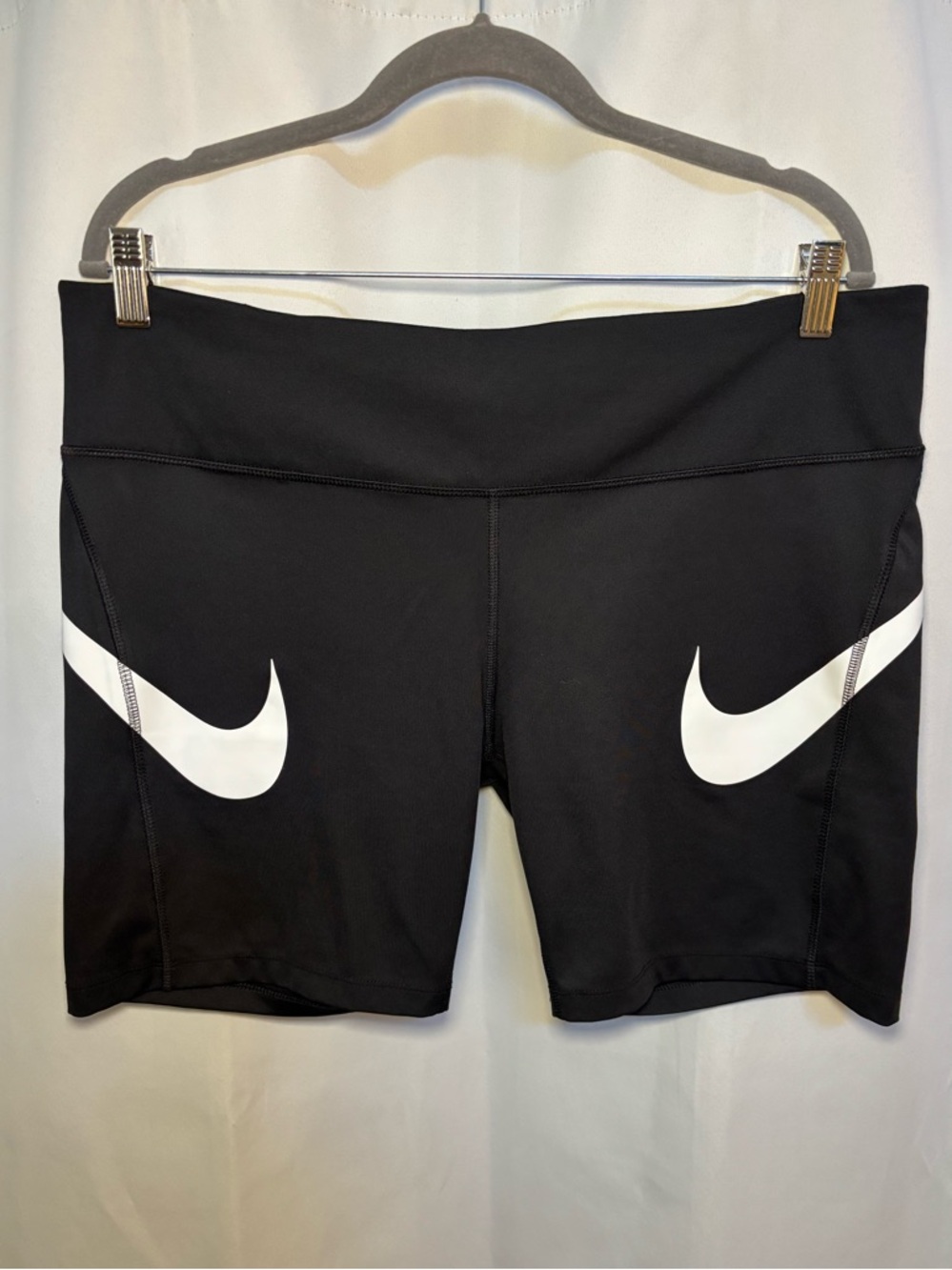 Nike Dri-FIT Bike Shorts XXL Black 7” Inseam Pockets Athletic Gym - Picture 2 of 6